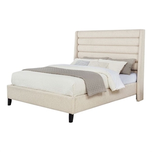 Best Master Furniture Tlerae Modern Upholstered Bed Frame (Queen/ Oat)