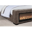 Best Master Furniture Umeria Modern Bed Frame (Eastern King/ Gray Chenille)