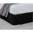 Best Master Furniture Uphoria Rabbit Velvet Bed Frame (California King/ Black)