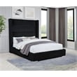 Best Master Furniture Uphoria Rabbit Velvet Bed Frame (Queen/ Black)