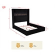 Best Master Furniture Uphoria Rabbit Velvet Bed Frame (Queen/ Black)