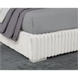 Best Master Furniture Uphoria Rabbit Velvet Bed Frame (California King/ Cream)