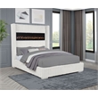 Best Master Furniture Uphoria Rabbit Velvet Bed Frame (Eastern King/ Cream)