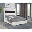 Best Master Furniture Uphoria Rabbit Velvet Bed Frame (Eastern King/ Cream)