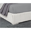Best Master Furniture Uphoria Rabbit Velvet Bed Frame (Eastern King/ Cream)