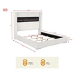 Best Master Furniture Uphoria Rabbit Velvet Bed Frame (Eastern King/ Cream)