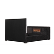 Best Master Furniture Yureya Starry Fabric Bed Frame (California King/ Black)