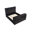 Best Master Furniture Yureya Starry Fabric Bed Frame (Eastern King/ Black)