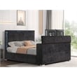 Best Master Furniture Yureya Starry Fabric Bed Frame (Queen/ Black)