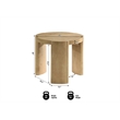Best Master Furniture Bristol Kepler Driftwood Round End Table