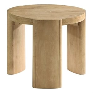 Best Master Furniture Bristol Kepler Driftwood Round End Table