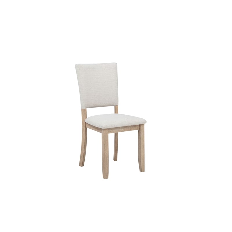Best Master Furniture Camden Beige with Light Oak Dining Chairs (Set of 2)