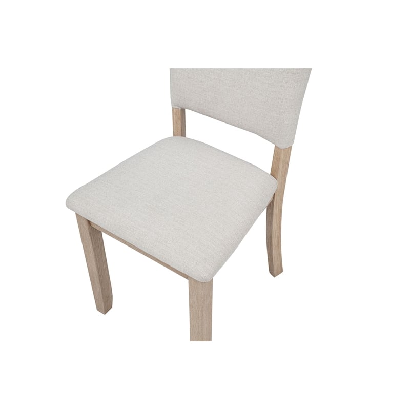 Best Master Furniture Camden Beige with Light Oak Dining Chairs (Set of 2)