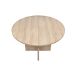 Best Master Furniture Camden Modern Light Oak Round Dining Table