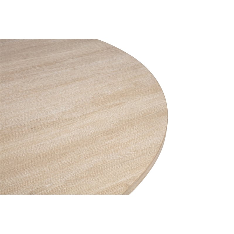 Best Master Furniture Camden 5-Piece Modern Light Oak Round Dining Set