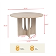 Best Master Furniture Camden 5-Piece Modern Light Oak Round Dining Set