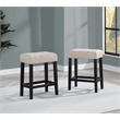 Best Master Furniture Caden Modern Beige Counter Height Bar Stools (Set of 2)