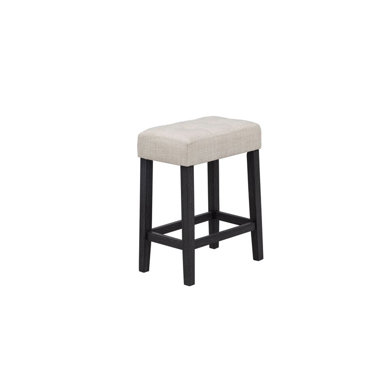 Best Master Furniture Caden Modern Beige Counter Height Bar Stools (Set of 2)