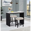 Best Master Furniture Caden Modern Beige Counter Height Bar Stools (Set of 2)
