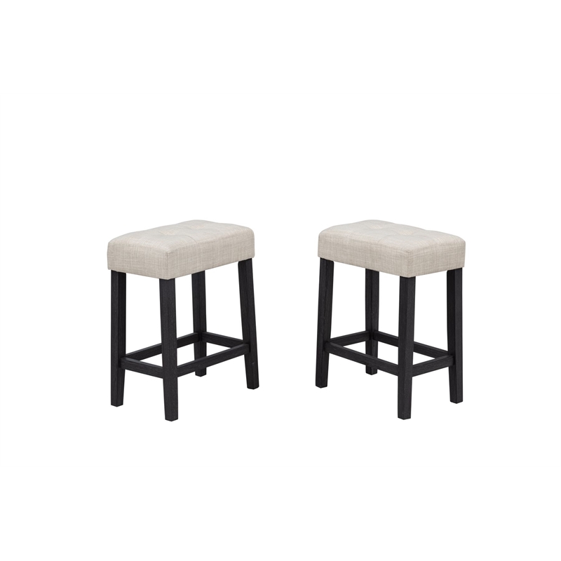 Best Master Furniture Caden 3-Piece Rectangle Beige Marble Look Top Bar Set