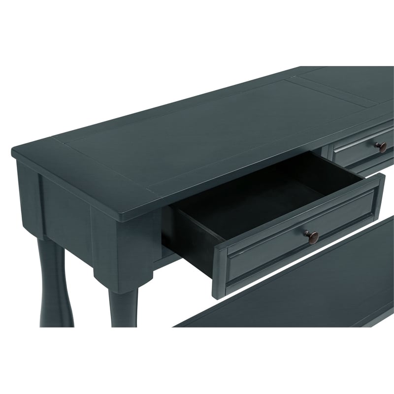Best Master Furniture Delphina Rectangle Transitional Sofa Table (Deep Sea Dive)