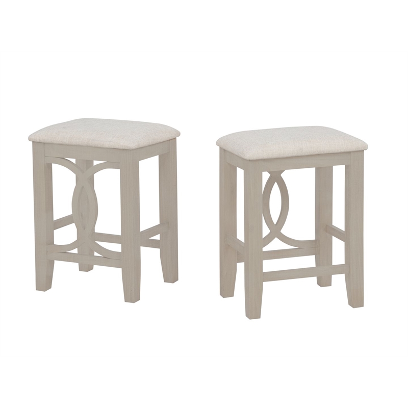 Best Master Furniture Dappelle 3-Piece Counter Height Pub Set (Antique White)