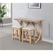 Best Master Furniture Dappelle 3-Piece Counter Height Pub Set (Natural)