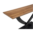 Best Master Furniture Danport Transitional Natural Top Rectangle Console Table