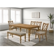 Best Master Furniture Huntington Transitional Dining Bench