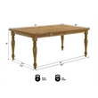 Best Master Furniture Huntington Transitional Rectangle Dining Table