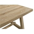 Best Master Furniture Malibu Transitional Driftwood Rectangle Dining Table