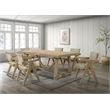 Best Master Furniture Malibu 7-Piece Transitional Driftwood Rectangle Dining Set
