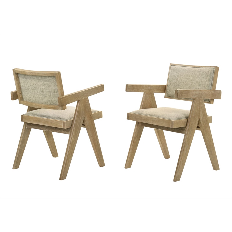 Best Master Furniture Malibu 7-Piece Transitional Driftwood Rectangle Dining Set