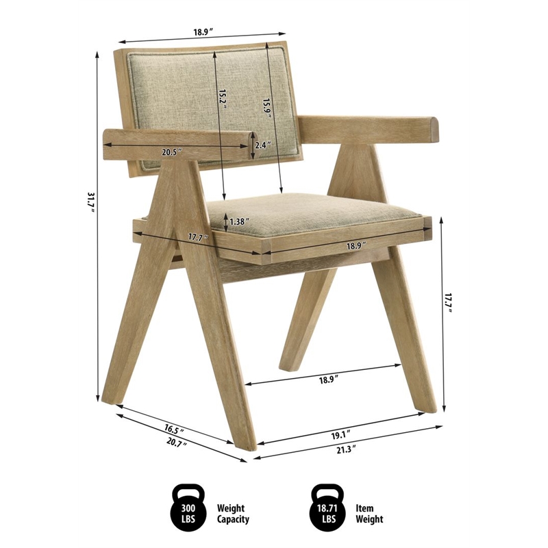 Best Master Furniture Malibu 7-Piece Transitional Driftwood Rectangle Dining Set
