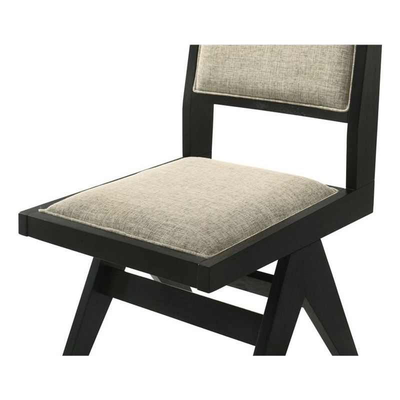 Best Master Furniture Manhattan Transitional Black Dining Chairs (Set of 2)