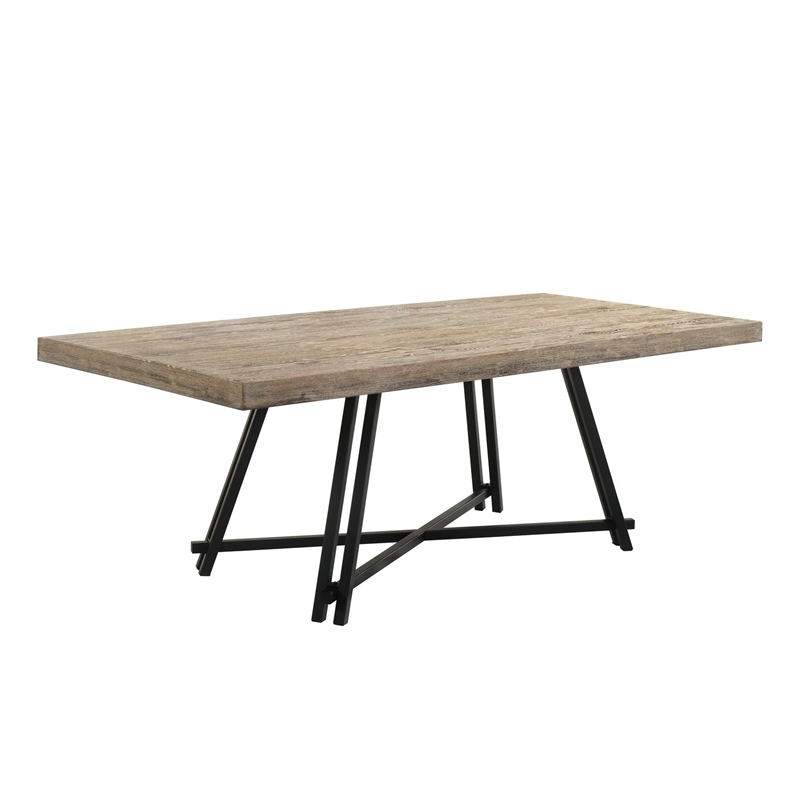 Best Master Furniture Manhattan 7-Piece Transitional Modern Rectangle Dining Set