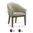 Best Master Furniture Newark Transitional Weather Grey Dining Chairs (Set of 2)