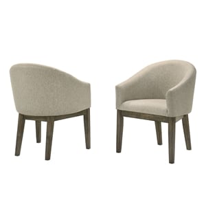 Best Master Furniture Newark Transitional Weather Grey Dining Chairs (Set of 2)