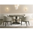 Best Master Furniture Newark Transitional Round Weather Grey Dining Table