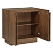 Best Master Furniture Questa Scandinavian Mid-Century 2-Door Cabinet (Brown)