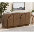 Best Master Furniture Questa Scandinavian Mid-Century 2-Door Cabinet (Brown)