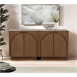 Best Master Furniture Questa Scandinavian Mid-Century 2-Door Cabinet (Brown)