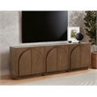 Best Master Furniture Questa Scandinavian Mid-Century 2-Door Cabinet (Brown)