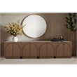 Best Master Furniture Questa Scandinavian Mid-Century 2-Door Cabinet (Brown)
