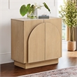 Best Master Furniture Questa Scandinavian Mid-Century 2-Door Cabinet (Light Oak)