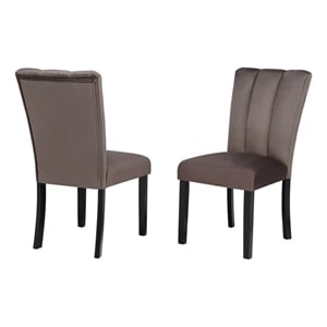 Best Master Furniture Sheridan Transitional Cedar Brown Dining Chairs (Set of 2)