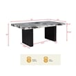 Best Master Furniture Sheridan Transitional Modern Rectangle Dining Table