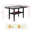 Best Master Furniture Sheridan Transitional Counter Height Dining Table