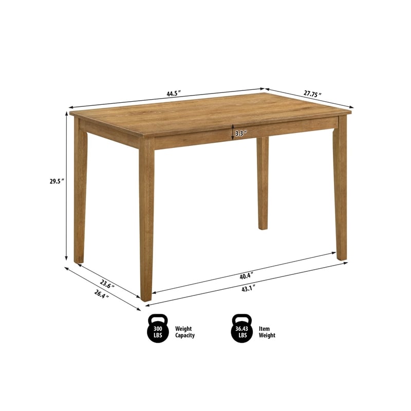 Best Master Furniture Solana 5-Piece Transitional Rectangle Dining Set (1 Box)
