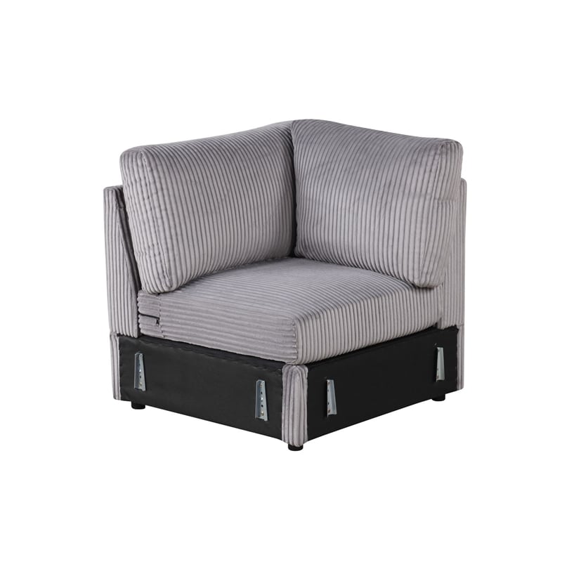 Best Master Furniture Solesse 9-Piece Contemporary Sectional Sofa (Grey)